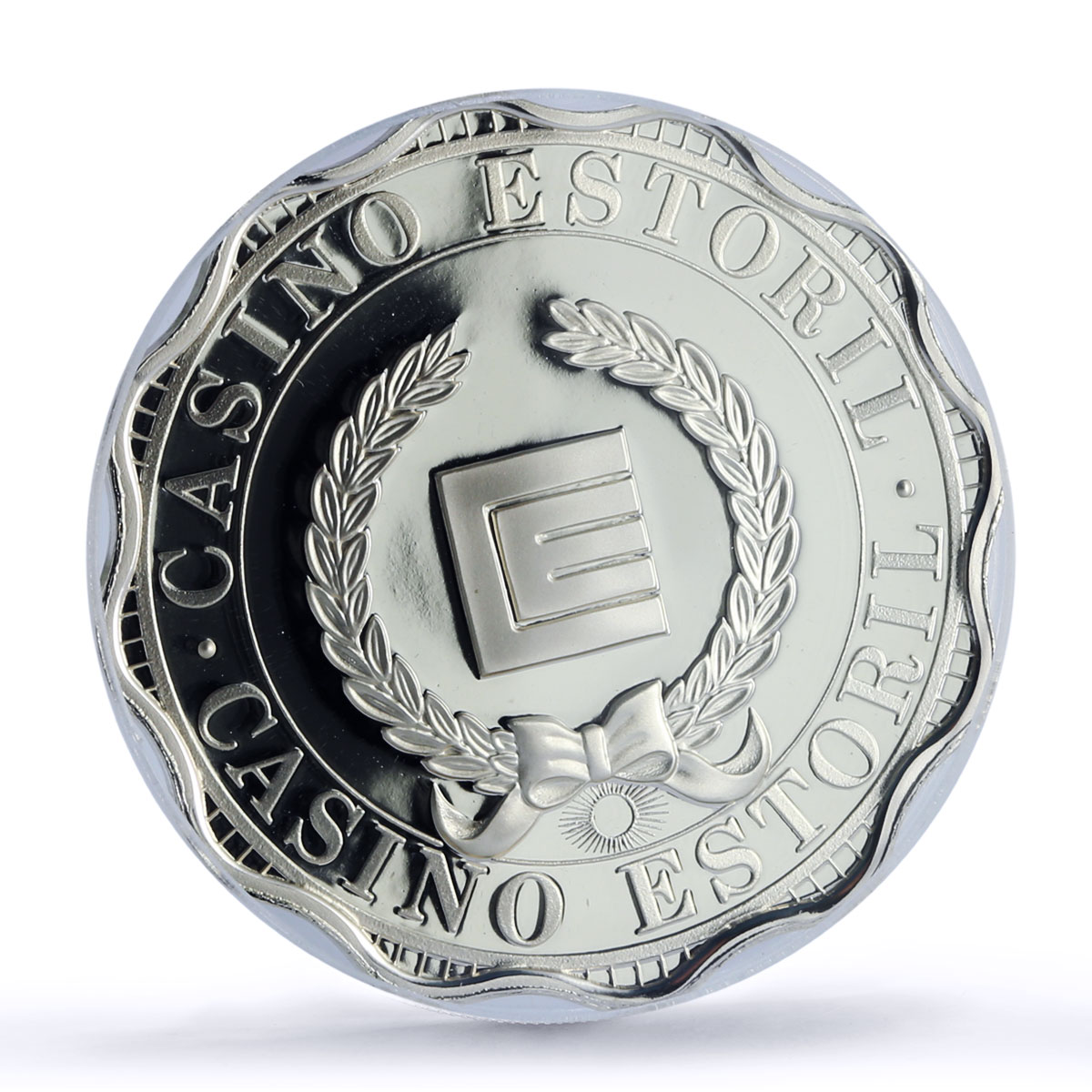 Portugal Estoril Casino Fantasy Token 3500 Esc. PR70 PCGS silver 1986 - 1988 FM