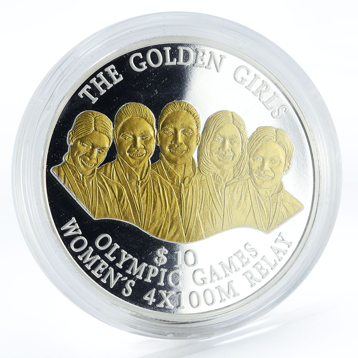 Bahamas 10 dollars Olympic Games Sydney Golden Girls silver coin 2000