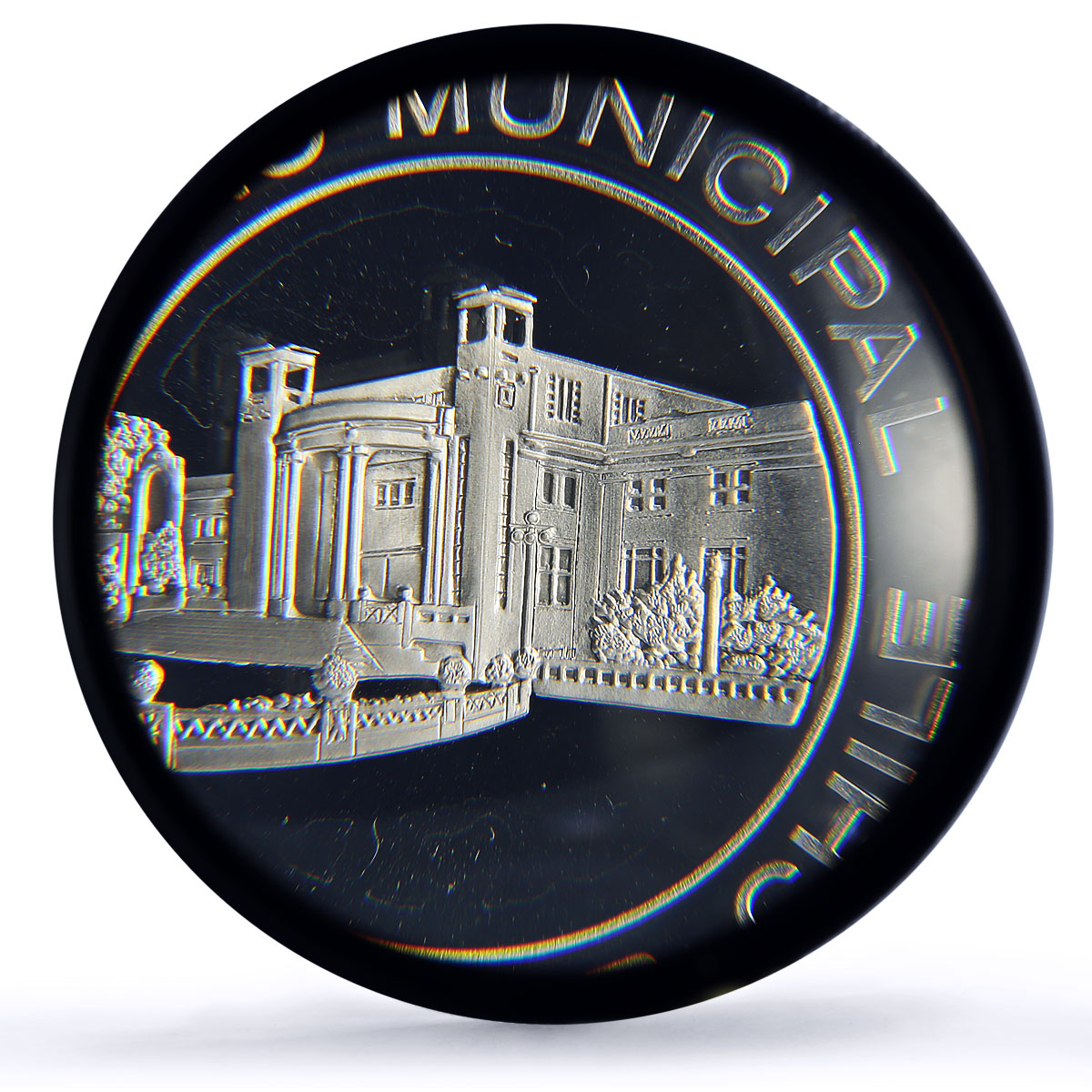 Chile Vina del Mar Casino Fantasy Token 2500 P. PR68 PCGS silver 1986 - 1988 FM