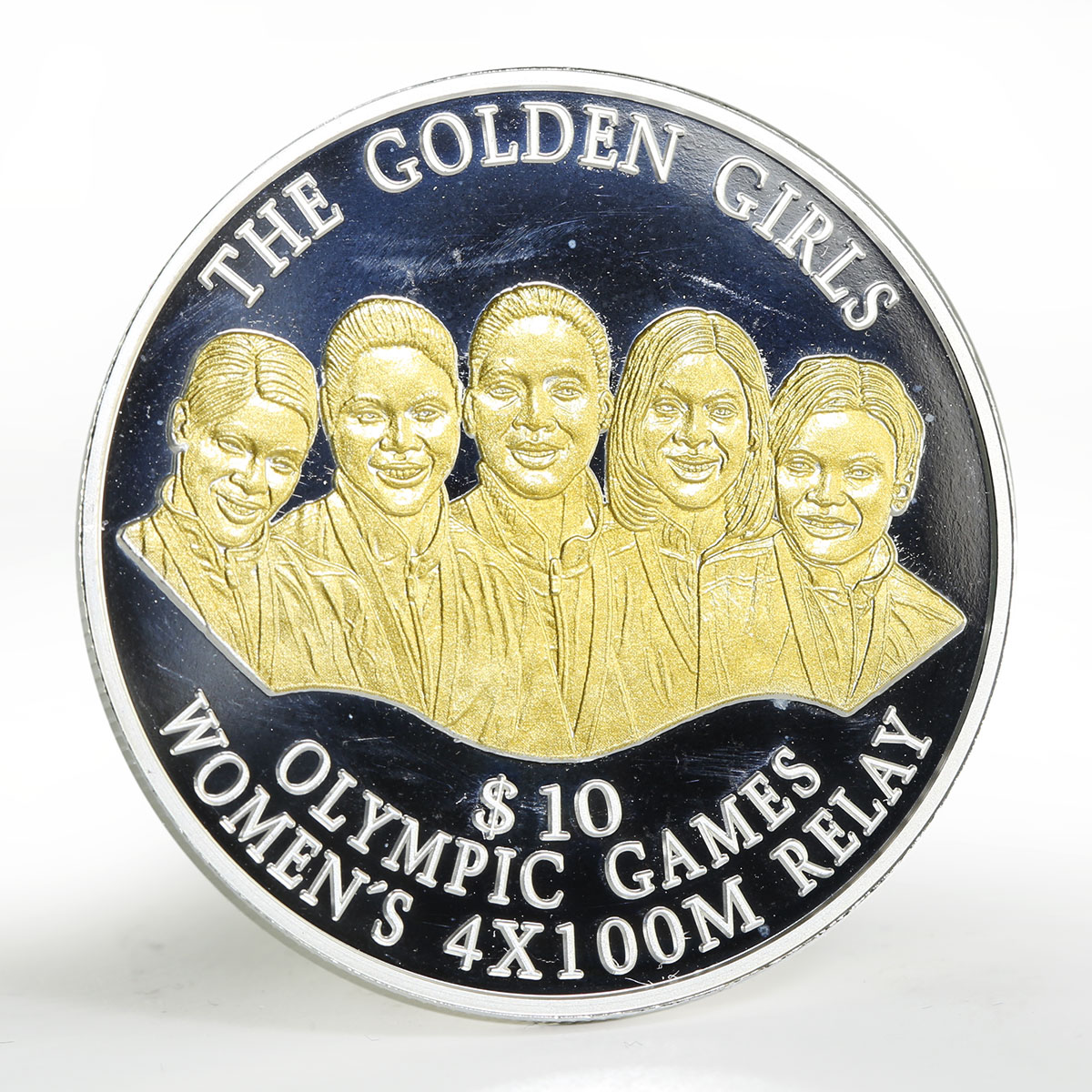 Bahamas 10 dollars Olympic Games Sydney Golden Girls silver coin 2000