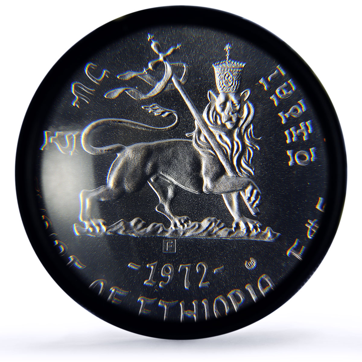 Ethiopia 5 dollars Menelik II Emperors Kings History MS67 PCGS silver coin 1972