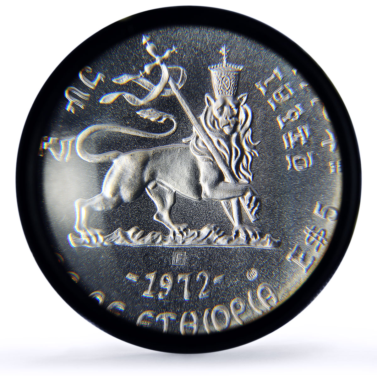 Ethiopia 5 dollars Yohannes IV Emperors Kings History MS67 PCGS silver coin 1972