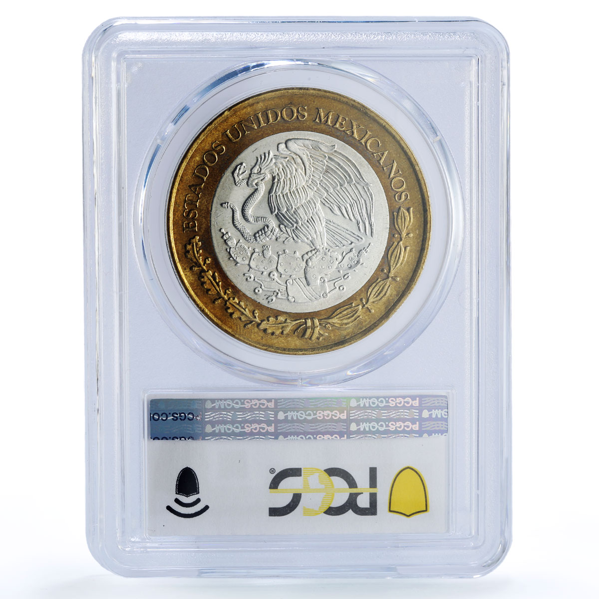 Mexico 50 pesos Ninos Heroes Revolution History MS65 PCGS bimetal coin 1993