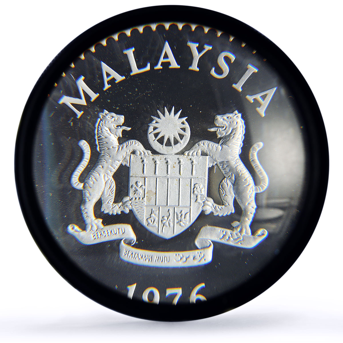 Malaysia 15 ringgit Gaur Bull Conservation Fauna PR68 PCGS silver coin 1976