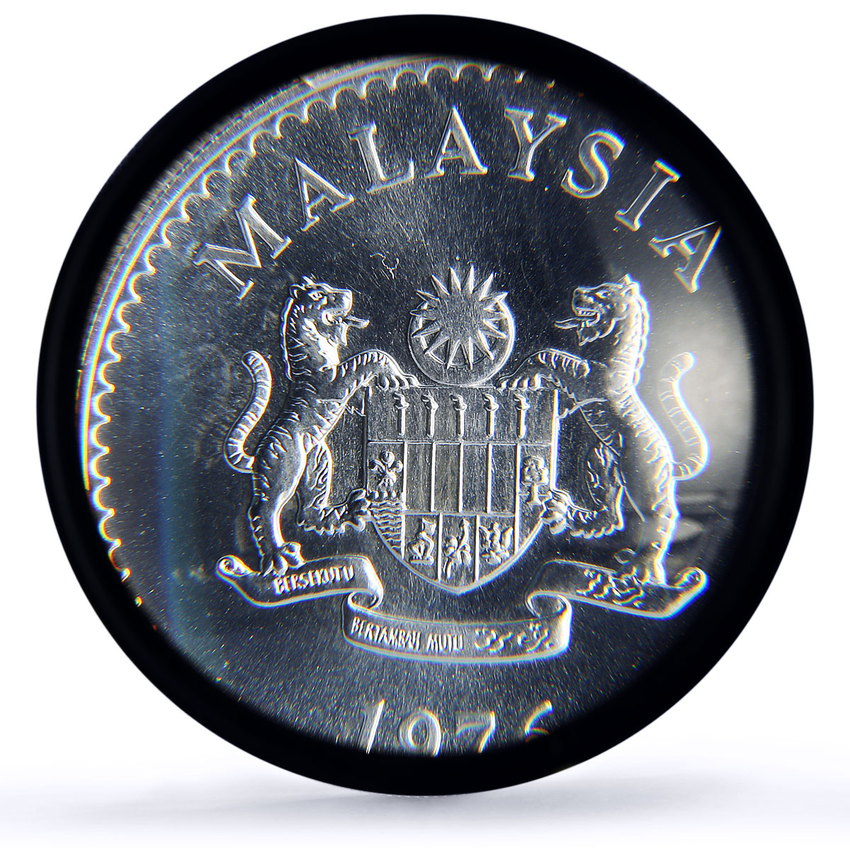 Malaysia 15 ringgit Gaur Bull Conservation Fauna MS68 PCGS silver coin 1976
