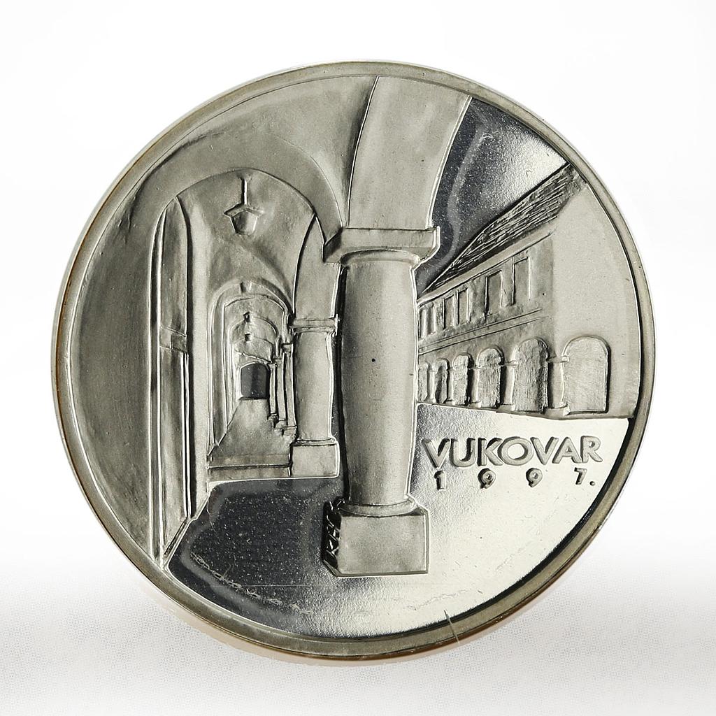 Croatia 150 kuna Vukovar proof silver coin 1997