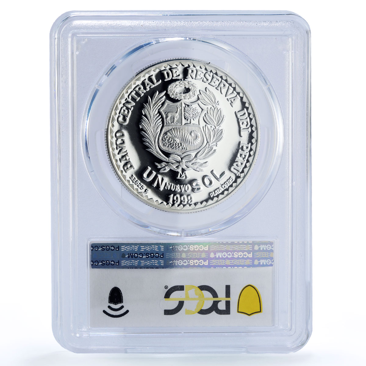Peru 1 sol Geological Society 75 Anniversary Science PR68 PCGS silver coin 1999