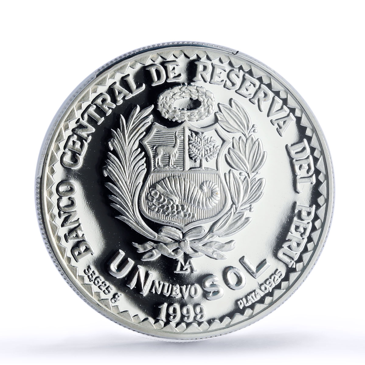 Peru 1 sol Geological Society 75 Anniversary Science PR68 PCGS silver coin 1999