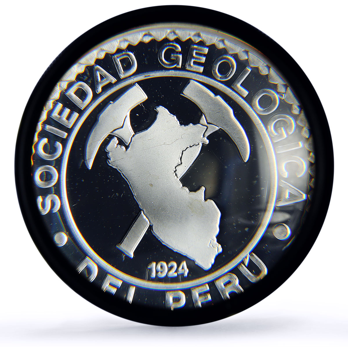 Peru 1 sol Geological Society 75 Anniversary Science PR68 PCGS silver coin 1999
