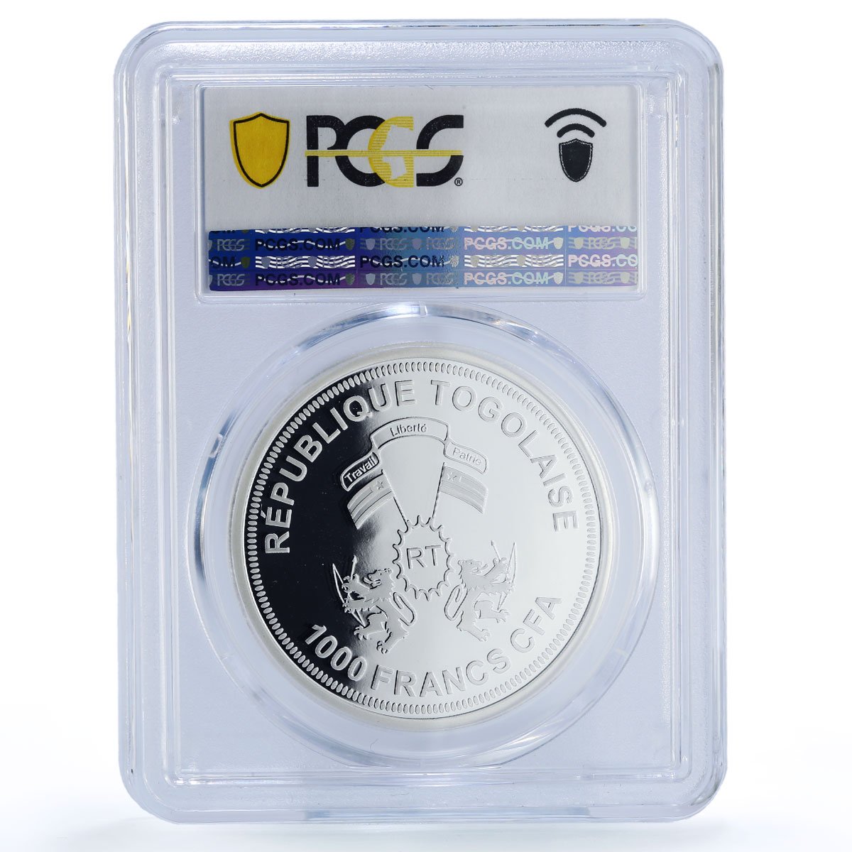 Togo 1000 francs Jupiter Solar System Planets Space PR69 PCGS silver coin 2019