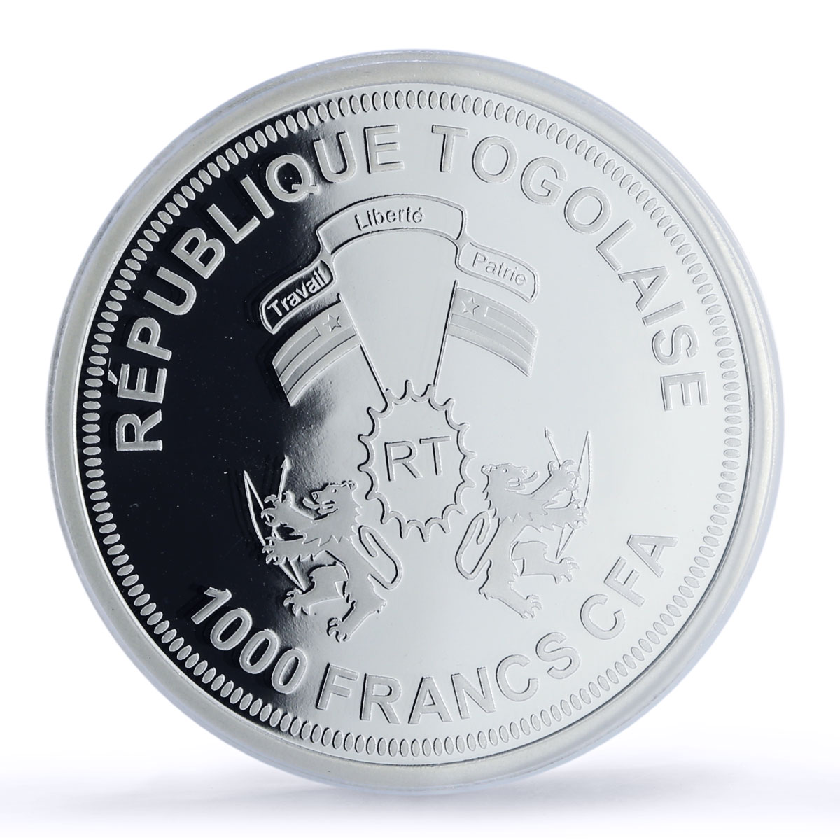 Togo 1000 francs Jupiter Solar System Planets Space PR69 PCGS silver coin 2019