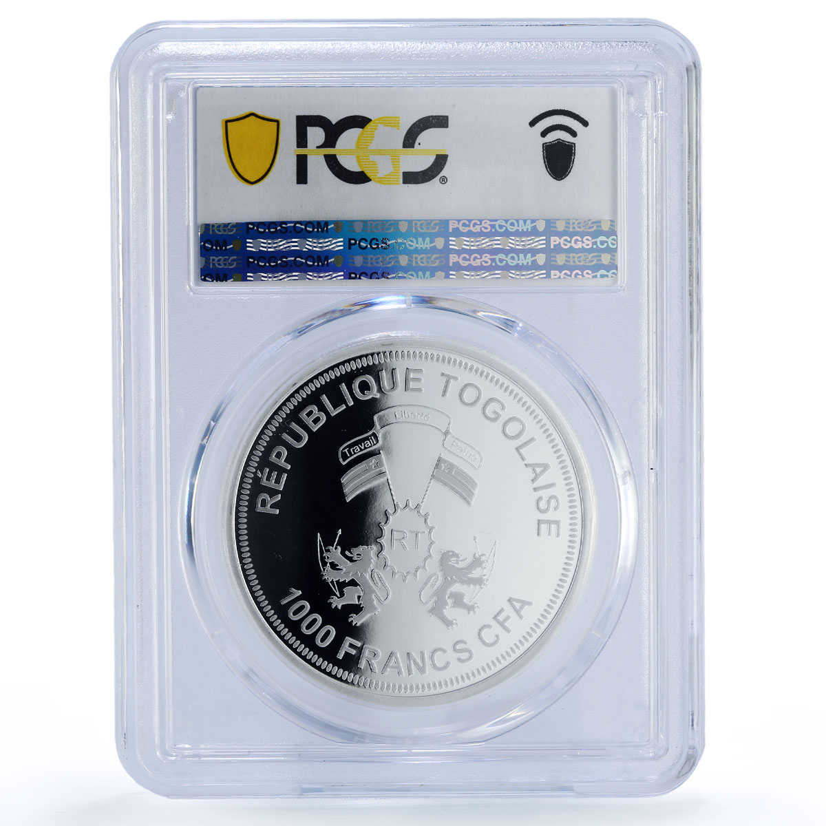 Togo 1000 francs Neptune Solar System Planets Space PR69 PCGS silver coin 2019
