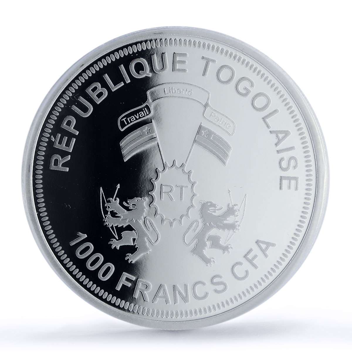 Togo 1000 francs Neptune Solar System Planets Space PR69 PCGS silver coin 2019
