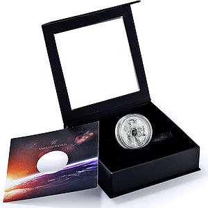 Cook Islands 5 dollars Vinales Meteorites Impacts Space proof silver coin 2020