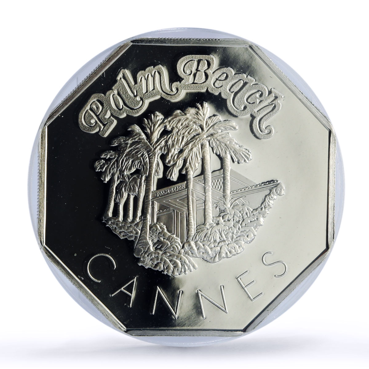 France Cannes Palm Beach Casino Fantasy Token SP69 PCGS silver 1986 - 1988 FM