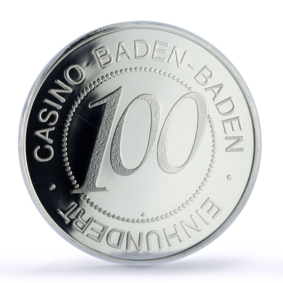 Germany Baden Baden Casino Fantasy Token 100 Mk. PR69 PCGS silver 1986 - 1988 FM
