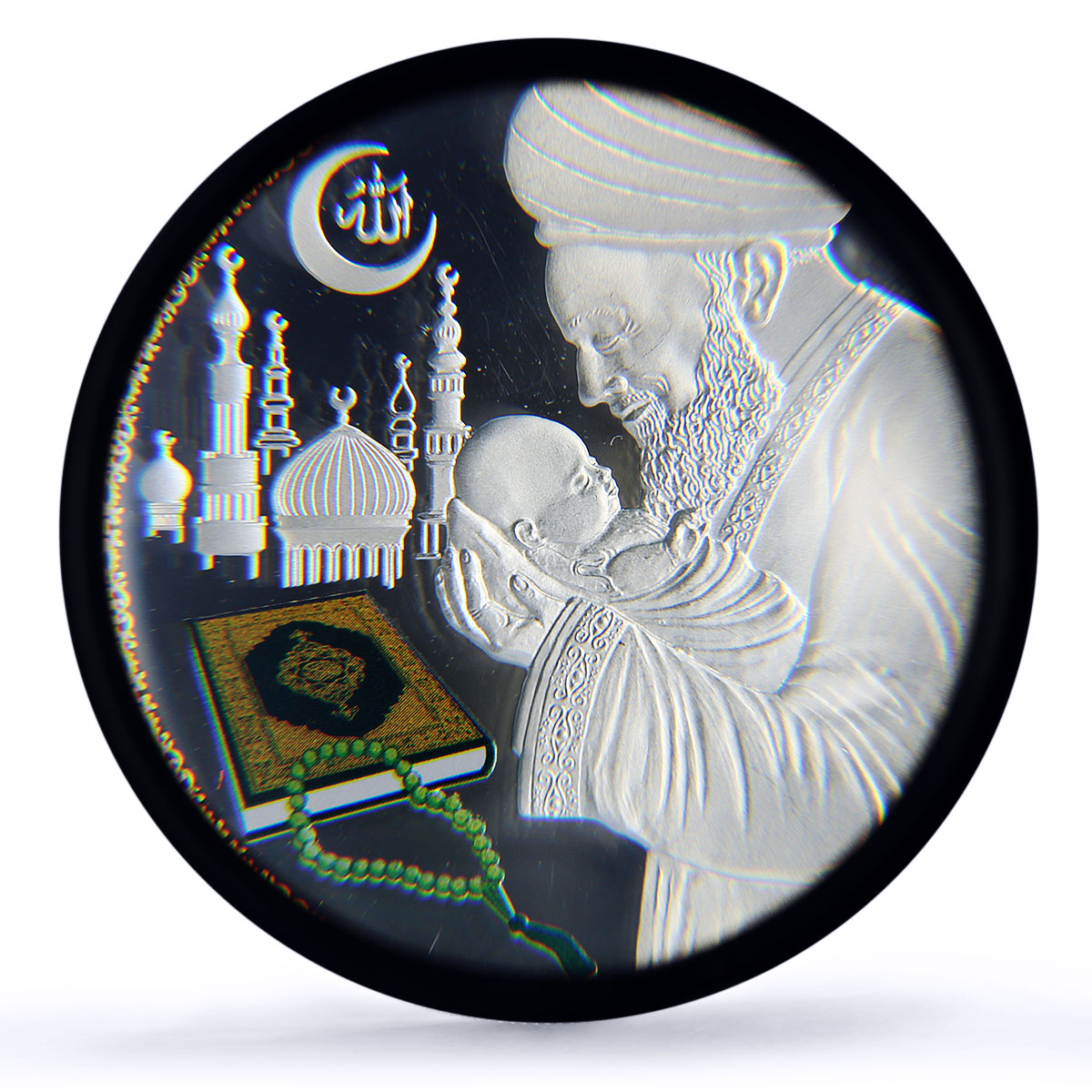 Niger 1000 francs Baby Naming Round Islam Religion PR65 PCGS silver coin 2015