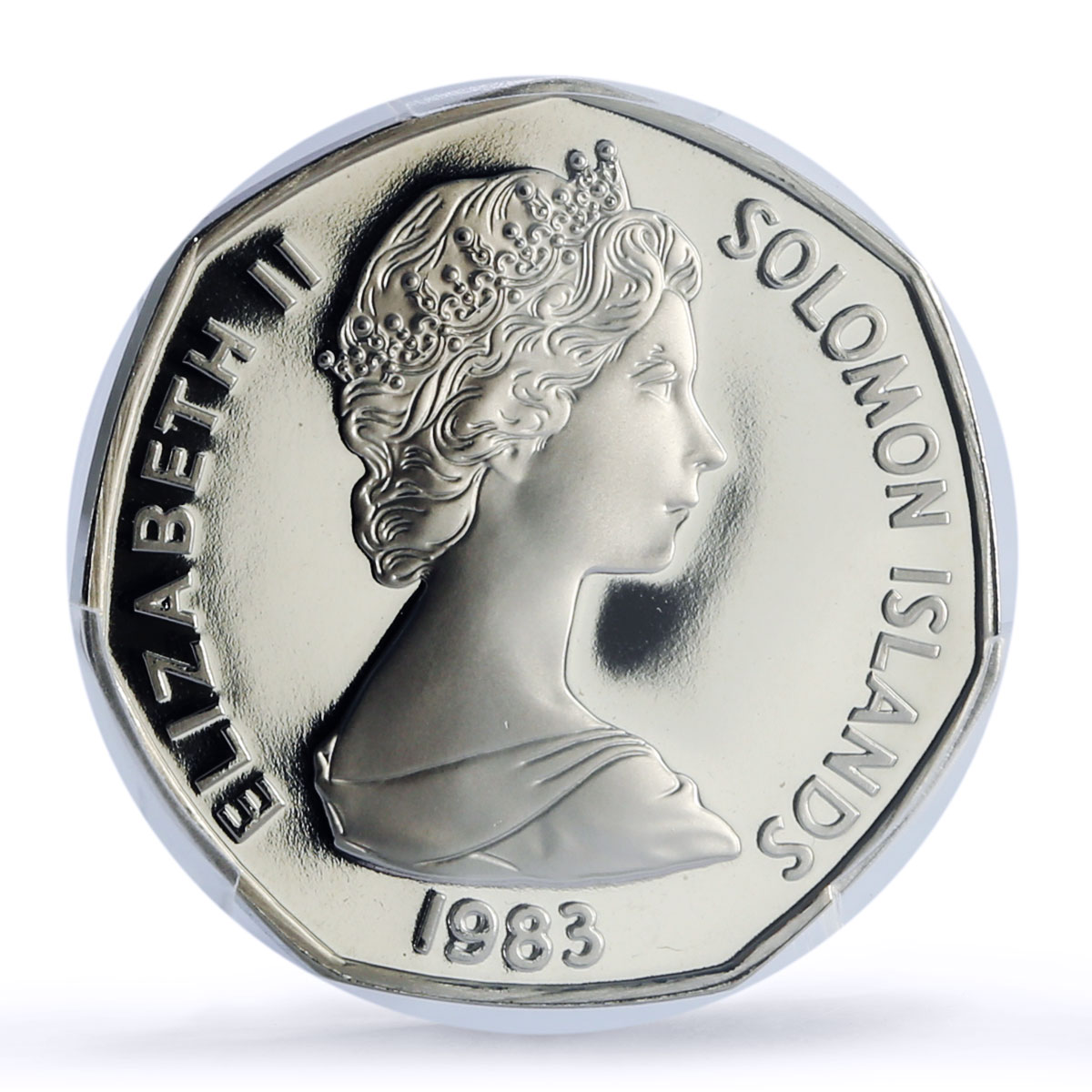 Solomon Islands 1 dollar Elizabeth II Nusu Nusu PR69 PCGS CuNi coin 1983