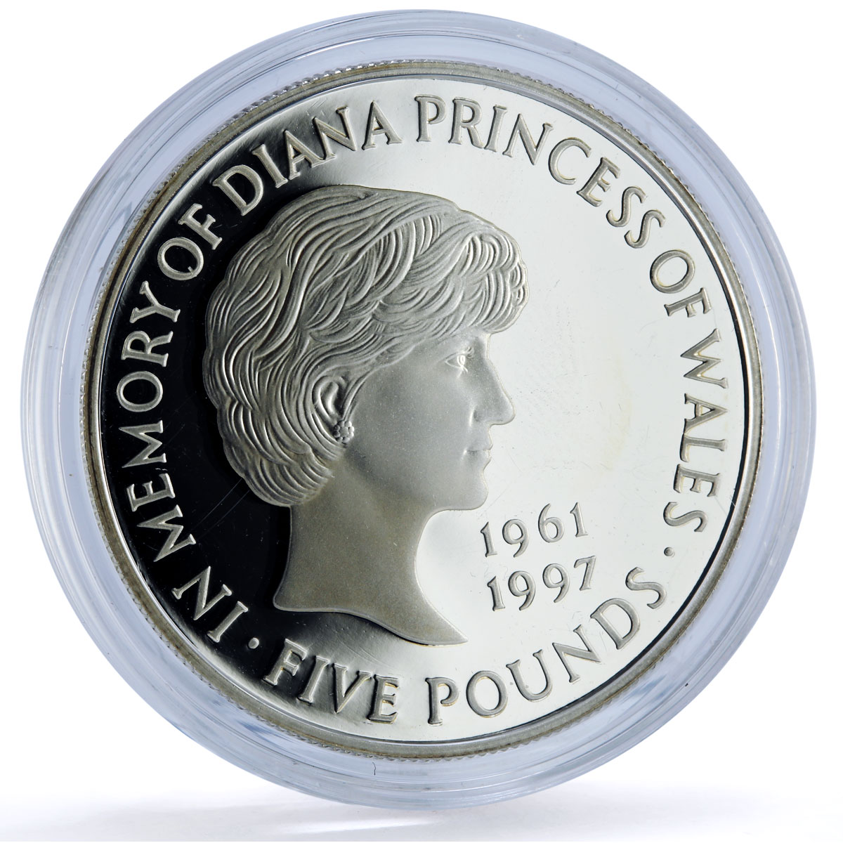 Great Britain 5 pounds Princess Diana History Politics proof silver coin 1999
