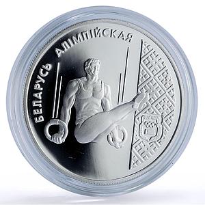 Belarus 20 roubles Artistic Gymnastics Olympics Sports proof silver coin 1996
