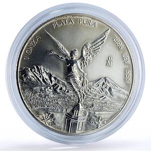 Mexico 1 onza Libertad Angel of Independence silver coin 1996