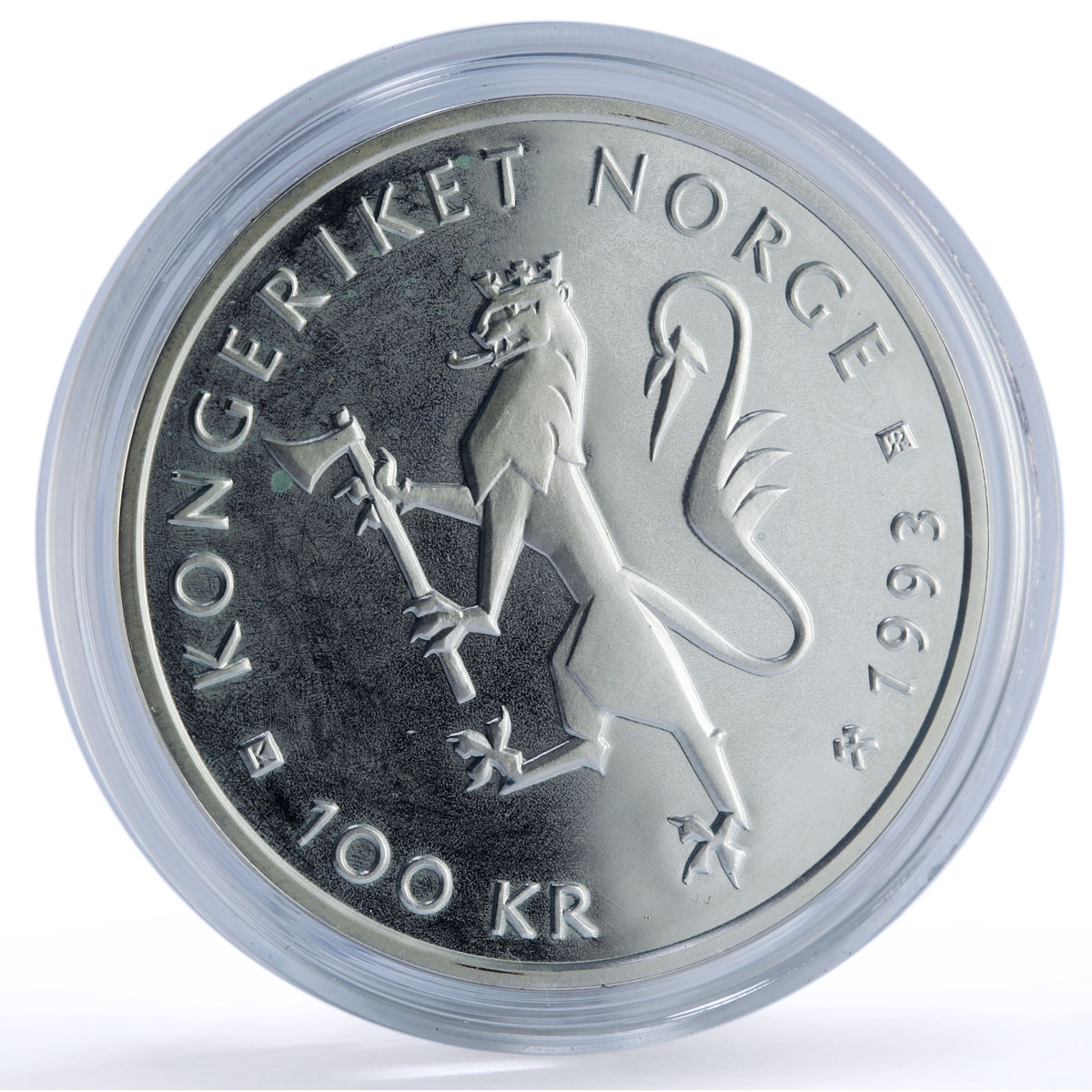 Norway 100 kroner Road Cycling World Championship Sports proof silver coin 1993