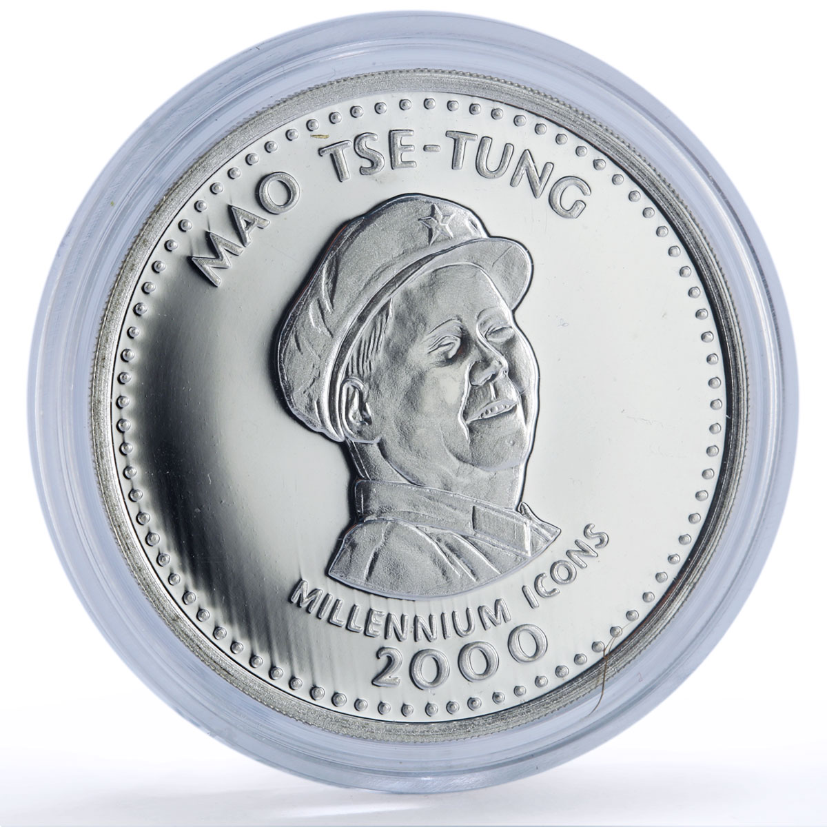 Somalia 250 shillings Mao Tse Tung Millennium Icons Politics silver coin 2000
