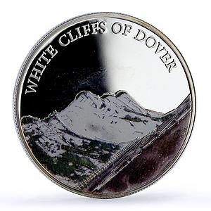 Great Britain 5 pounds White Cliffs Nature Landscapes proof silver coin 2016
