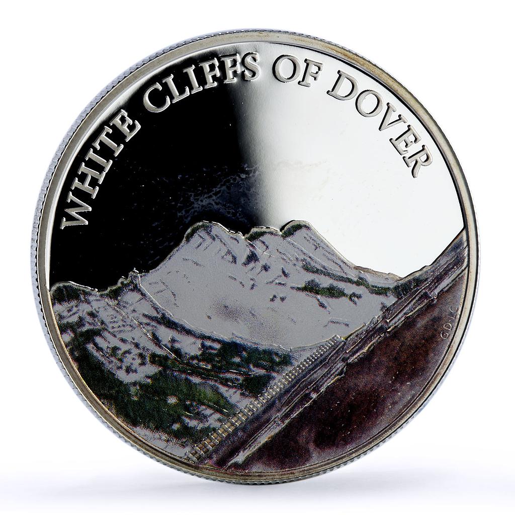 Great Britain 5 pounds White Cliffs Nature Landscapes proof silver coin 2016