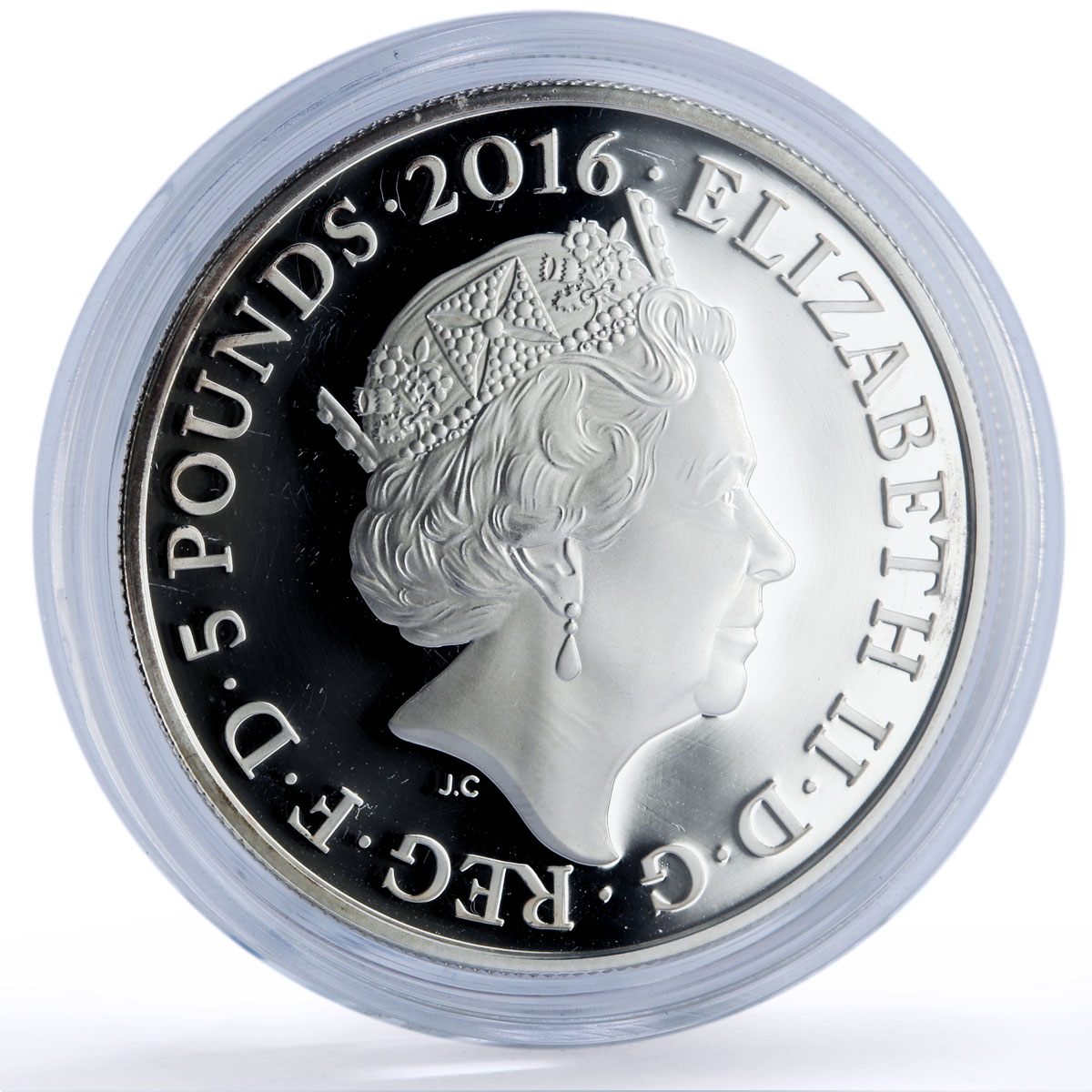 Great Britain 5 pounds White Cliffs Nature Landscapes proof silver coin 2016