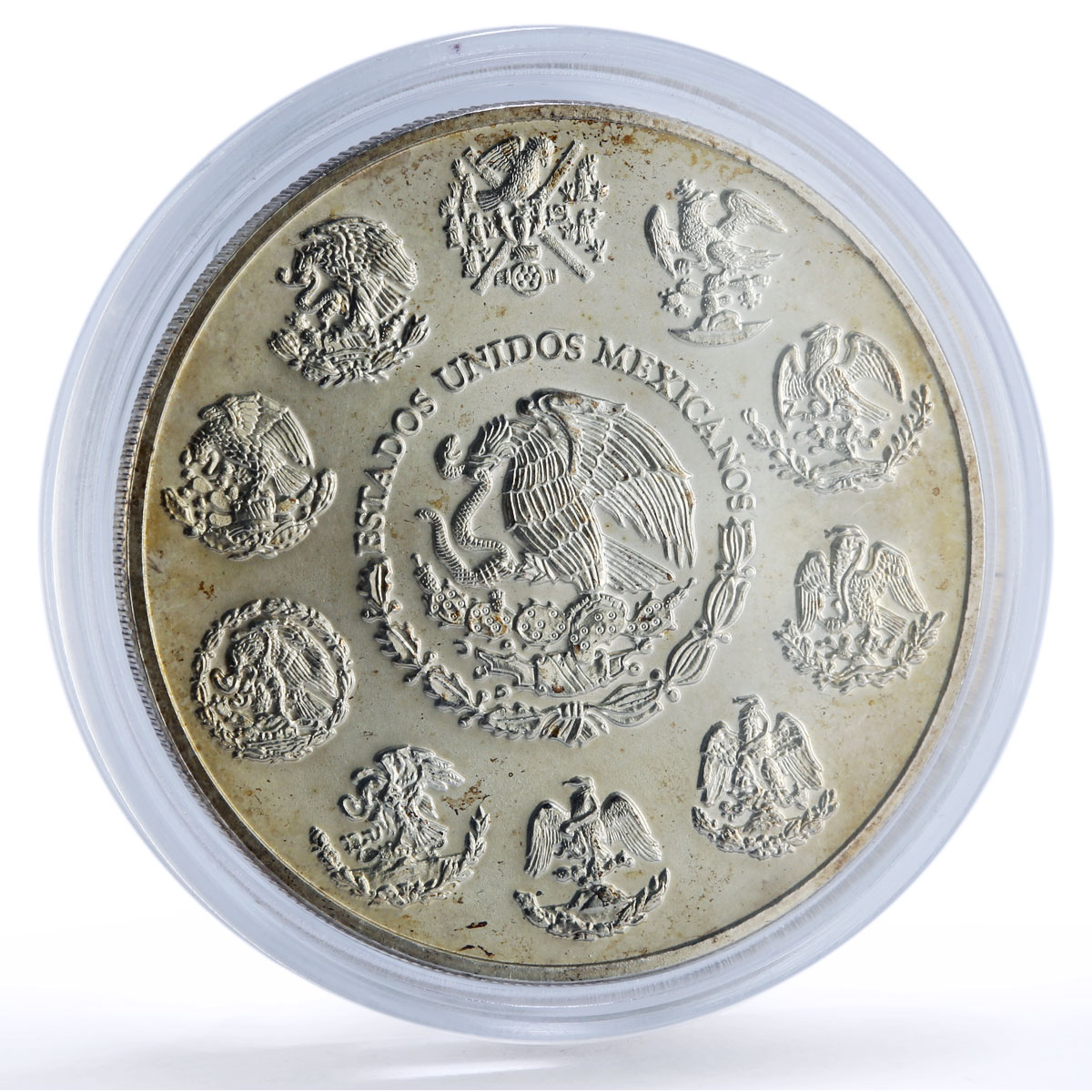 Mexico 2 onzas Libertad Angel of Independence silver coin 1996