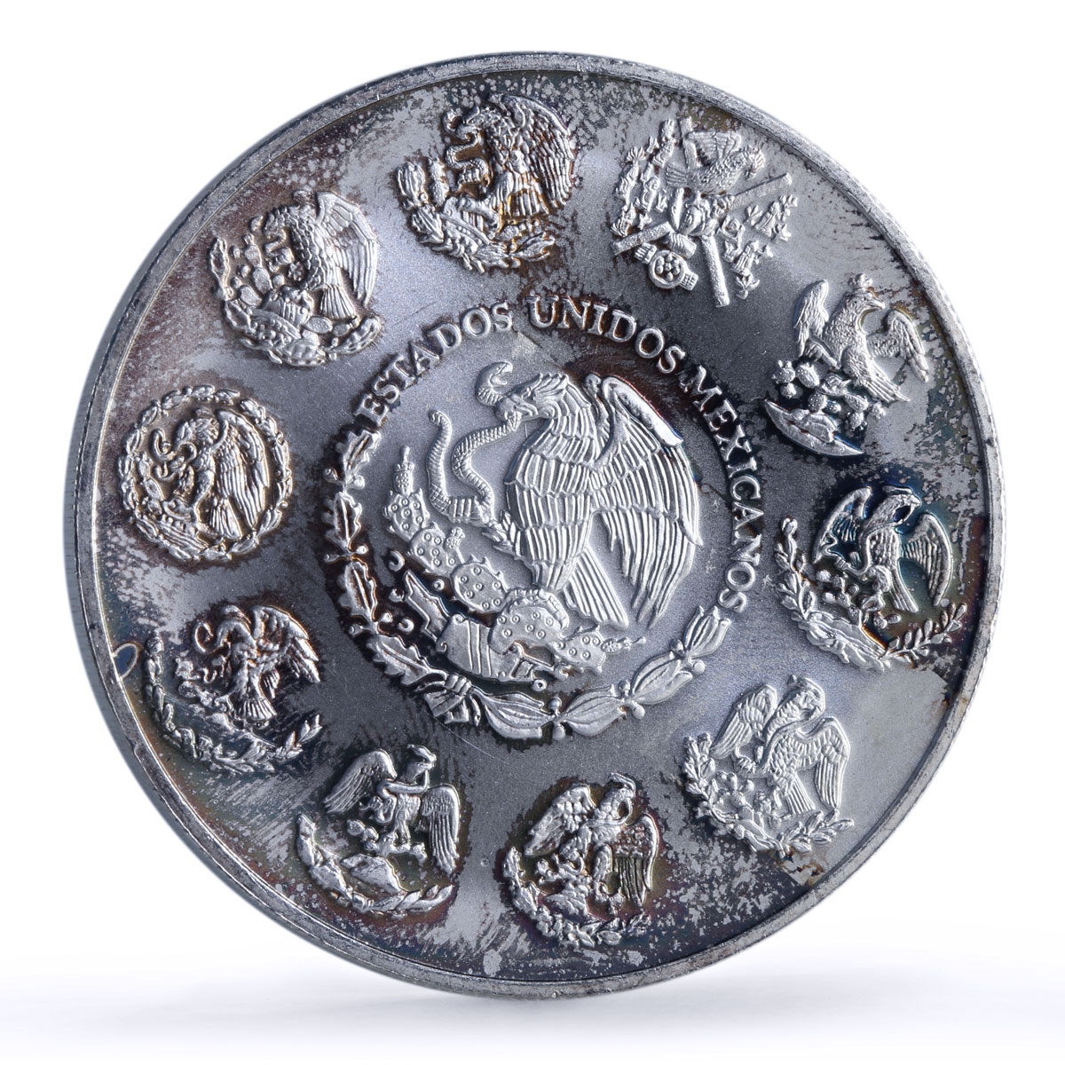 Mexico 2 onzas Libertad Angel of Independence silver coin 1999