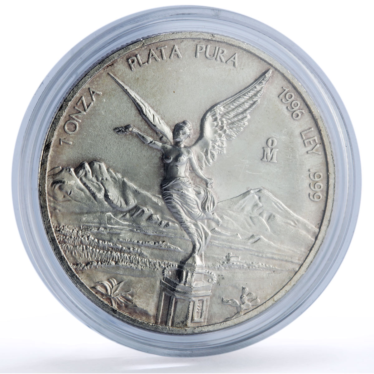 Mexico 1 onza Libertad Angel of Independence silver coin 1996