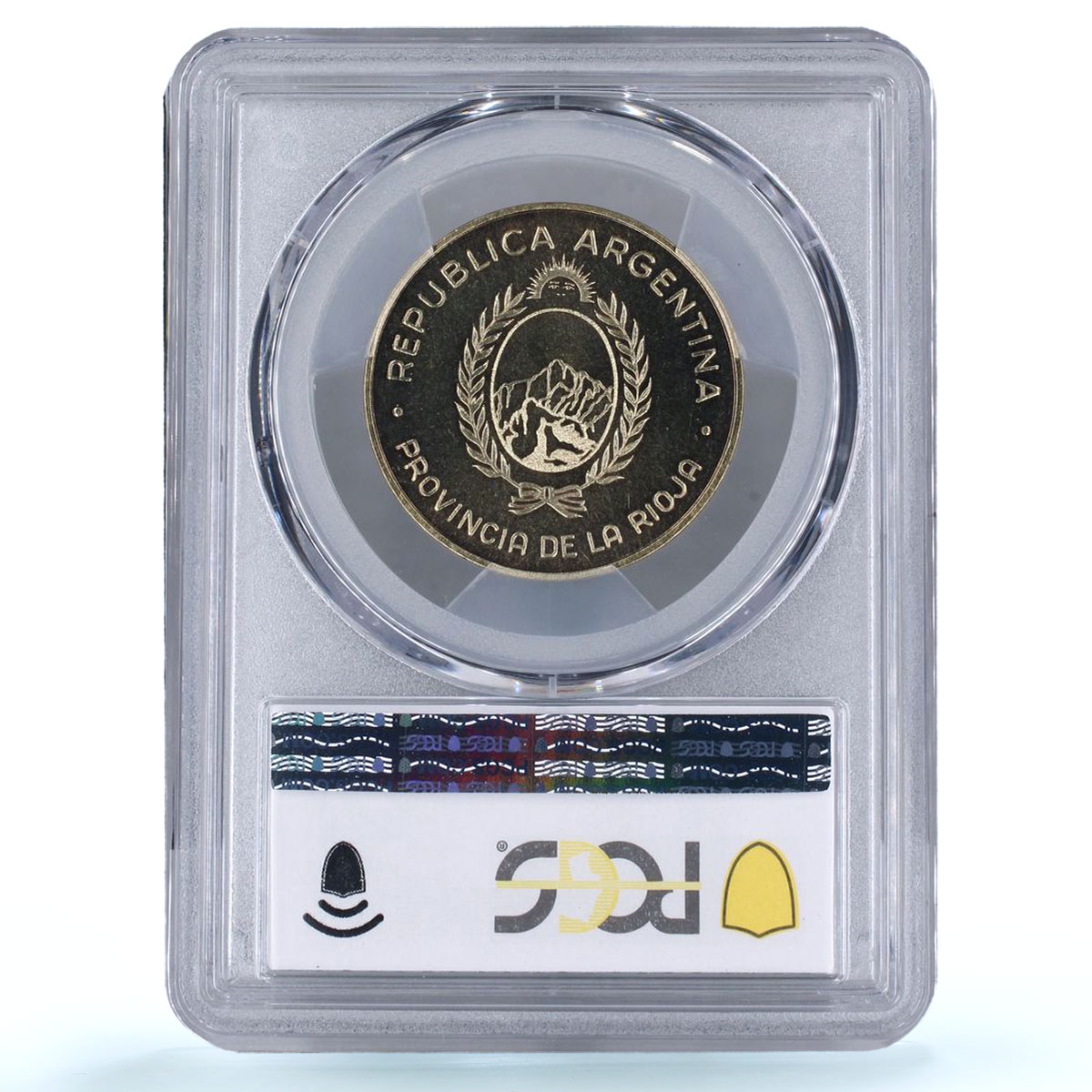 Argentina La Rioja Token 400 Pesos Diaguita KM-Tn2 MS68 PCGS gold coin 1991