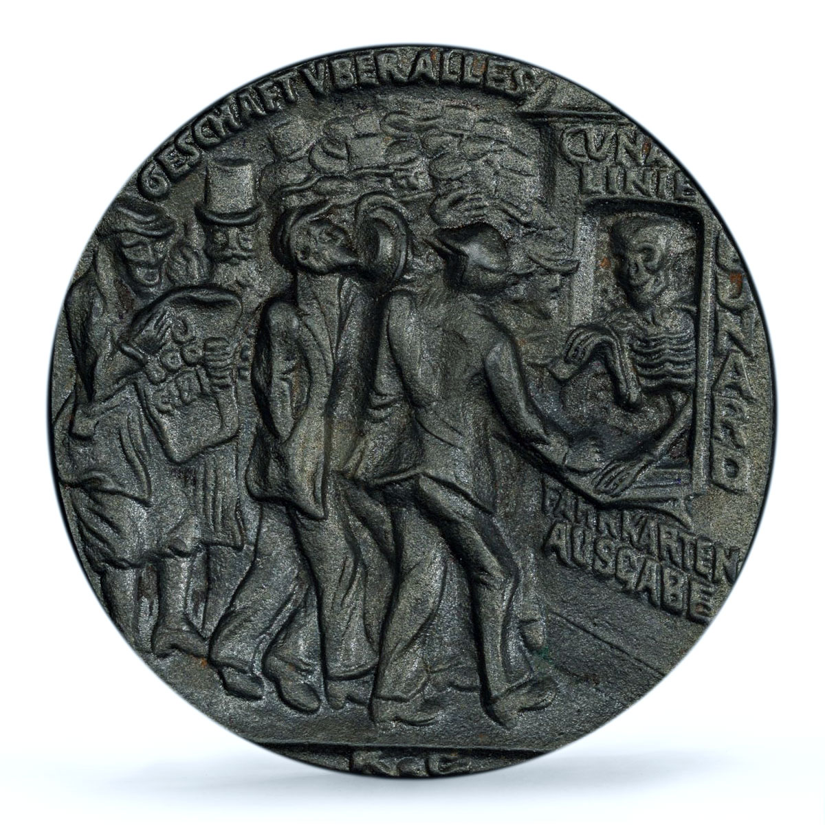Germany Empire Lusitania Ship British History MS63 PCGS iron medal 1915