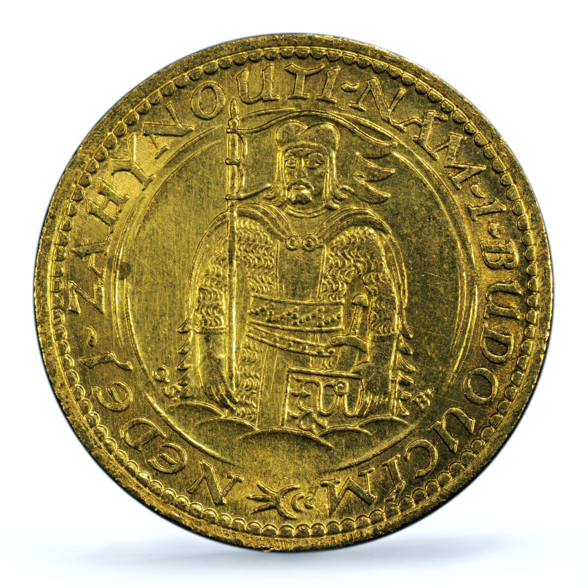Czechoslovakia 1 dukat St. Wenceslaus without Numbers UNC PCGS gold coin 1925