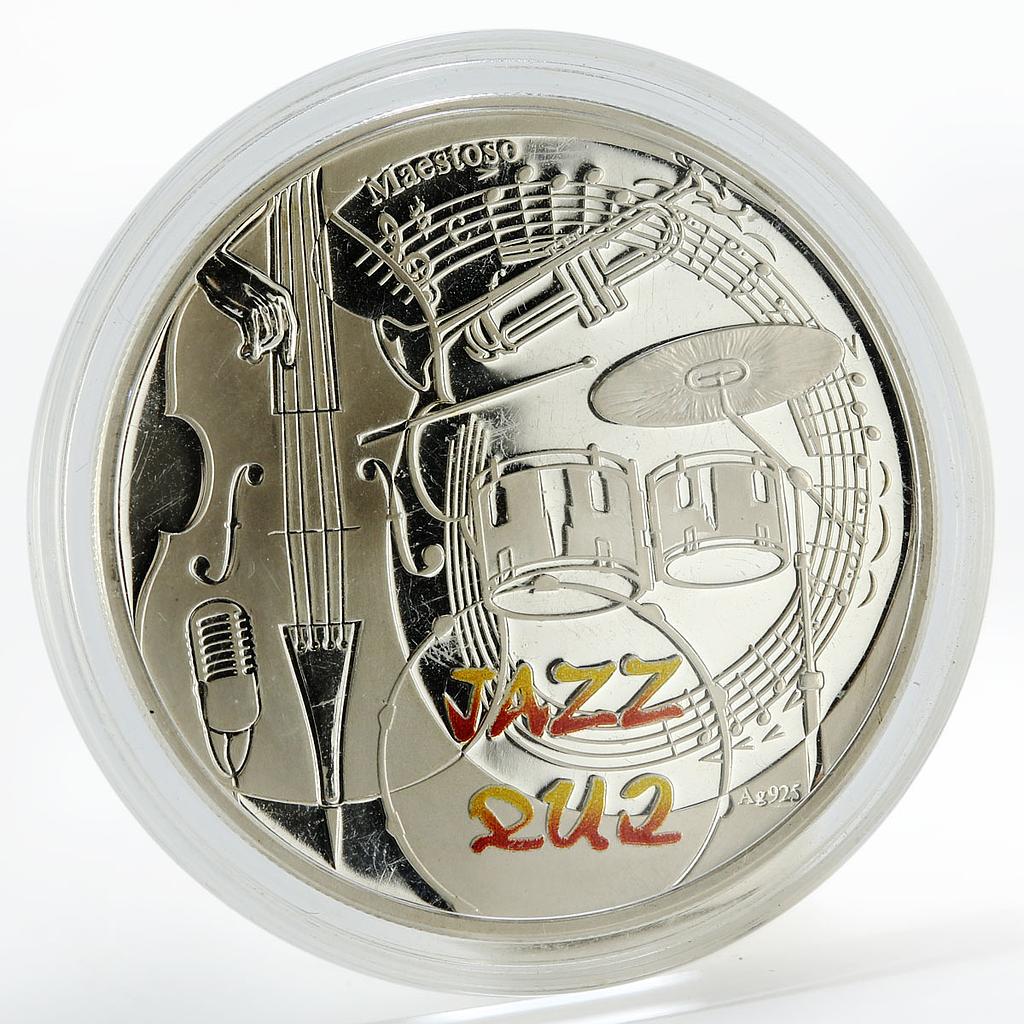 Armenia 1000 dram Jazz Instruments and Notes proof silver coin 2010