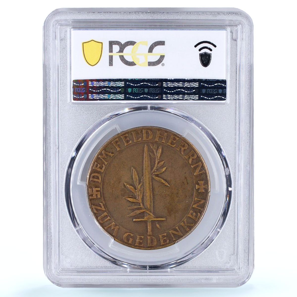Germany Third Reich Erich Ludendorff Death History SP 62 PCGS bronze medal 1937