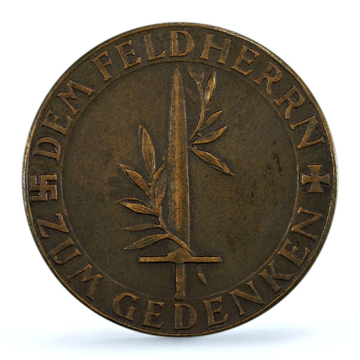 Germany Third Reich Erich Ludendorff Death History SP 62 PCGS bronze medal 1937