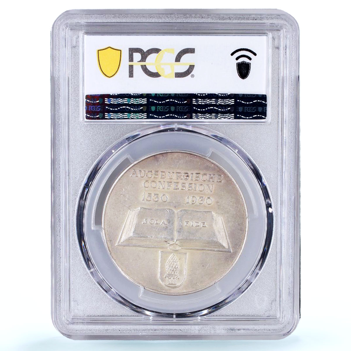 Germany Weimar Melanchthon Luther Augsburg History SP 58 PCGS silver medal 1930