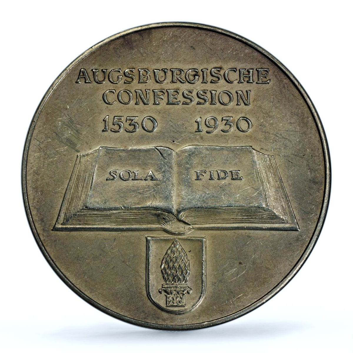 Germany Weimar Melanchthon Luther Augsburg History SP 58 PCGS silver medal 1930