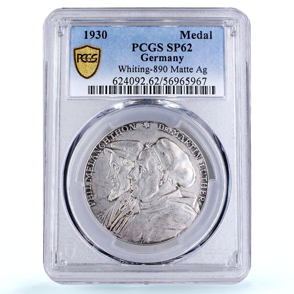 Germany Weimar Melanchthon Luther Augsburg History SP 62 PCGS silver medal 1930