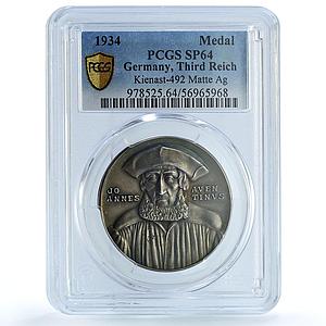 Germany Third Reich Aventinus Kienast-492 Goetz SP 64 PCGS silver medal 1934