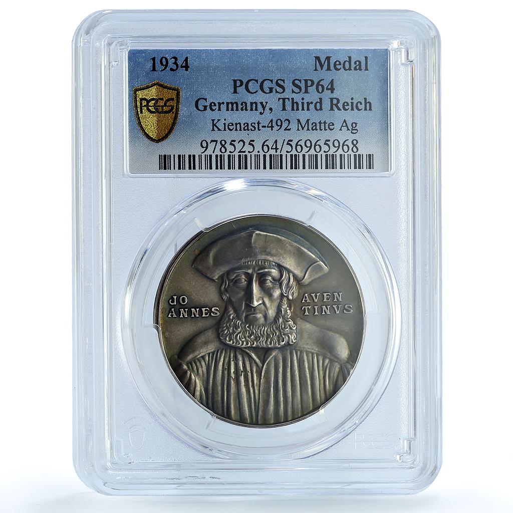 Germany Third Reich Aventinus Kienast-492 Goetz SP 64 PCGS silver medal 1934
