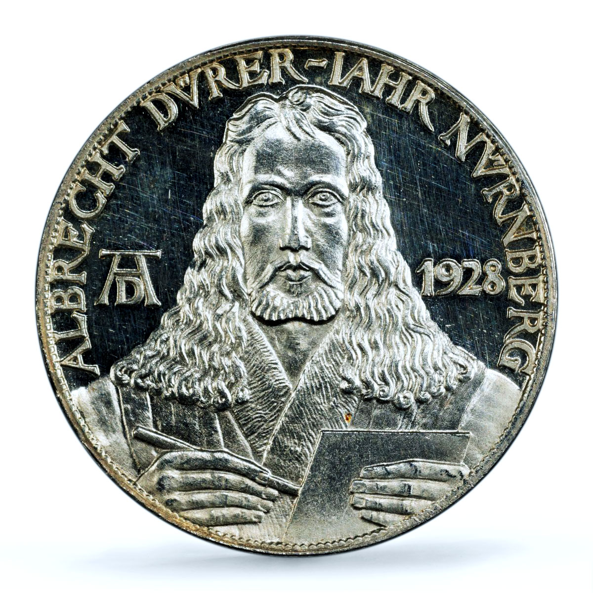 Germany Weimar Nurnberg Albrecht Durer Art History SP 63 PCGS silver medal 1928