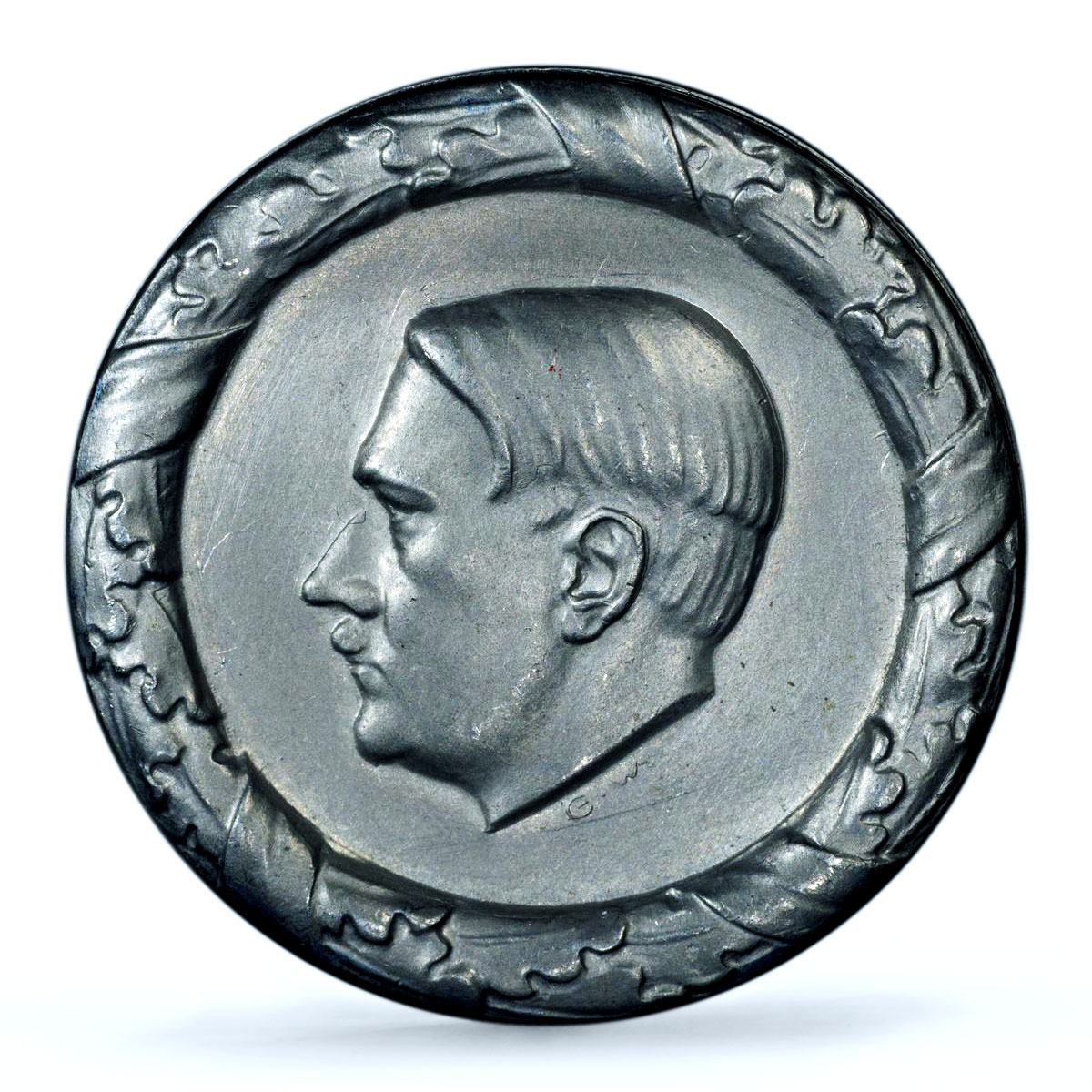 Germany Third Reich Adolf Hitler NSDAP Incused Back MS 62 PCGS medal 1933 - 1945