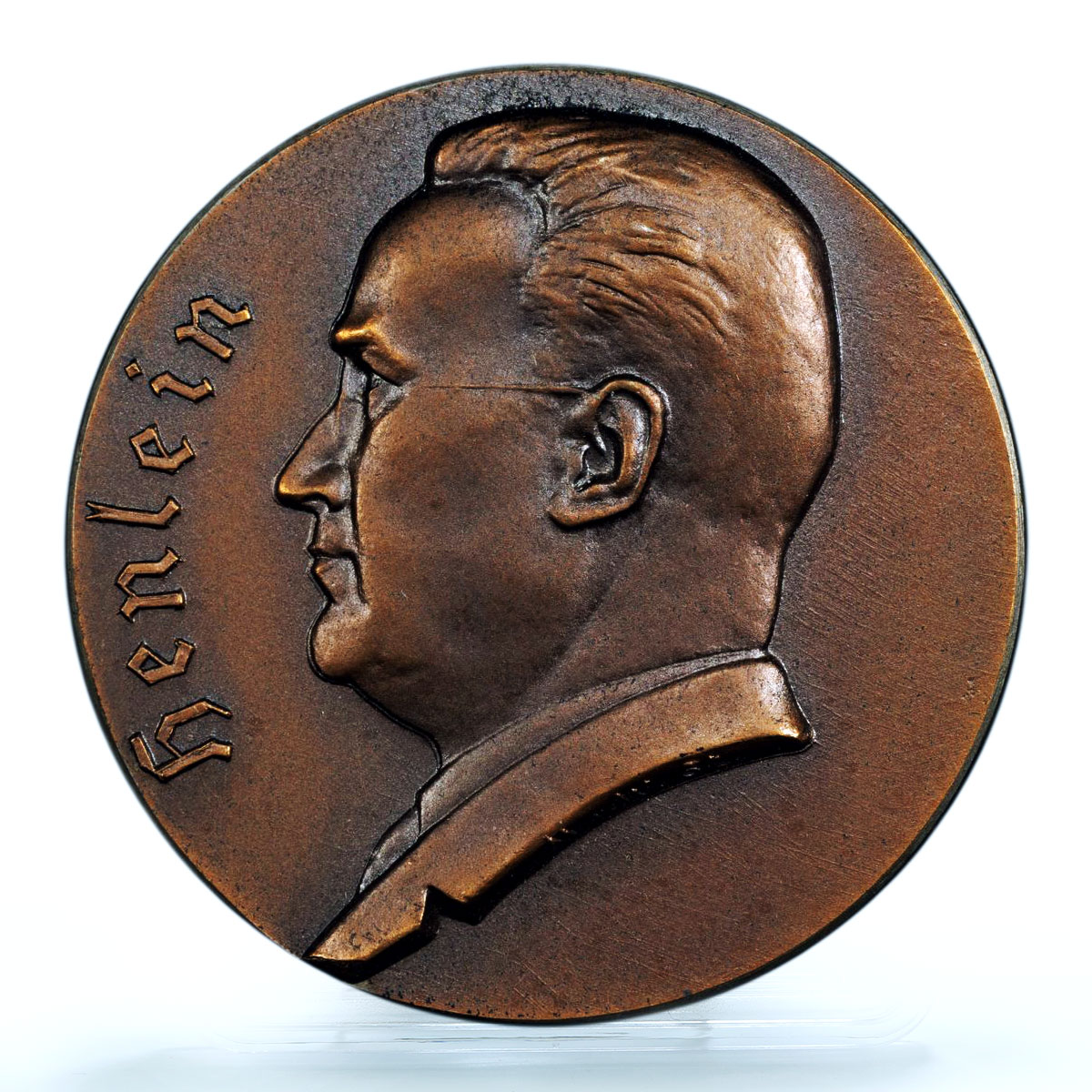 Czechoslovakia Sudetenland Konrad Henlein MS 65 PCGS bronze medal 1933 - 1938
