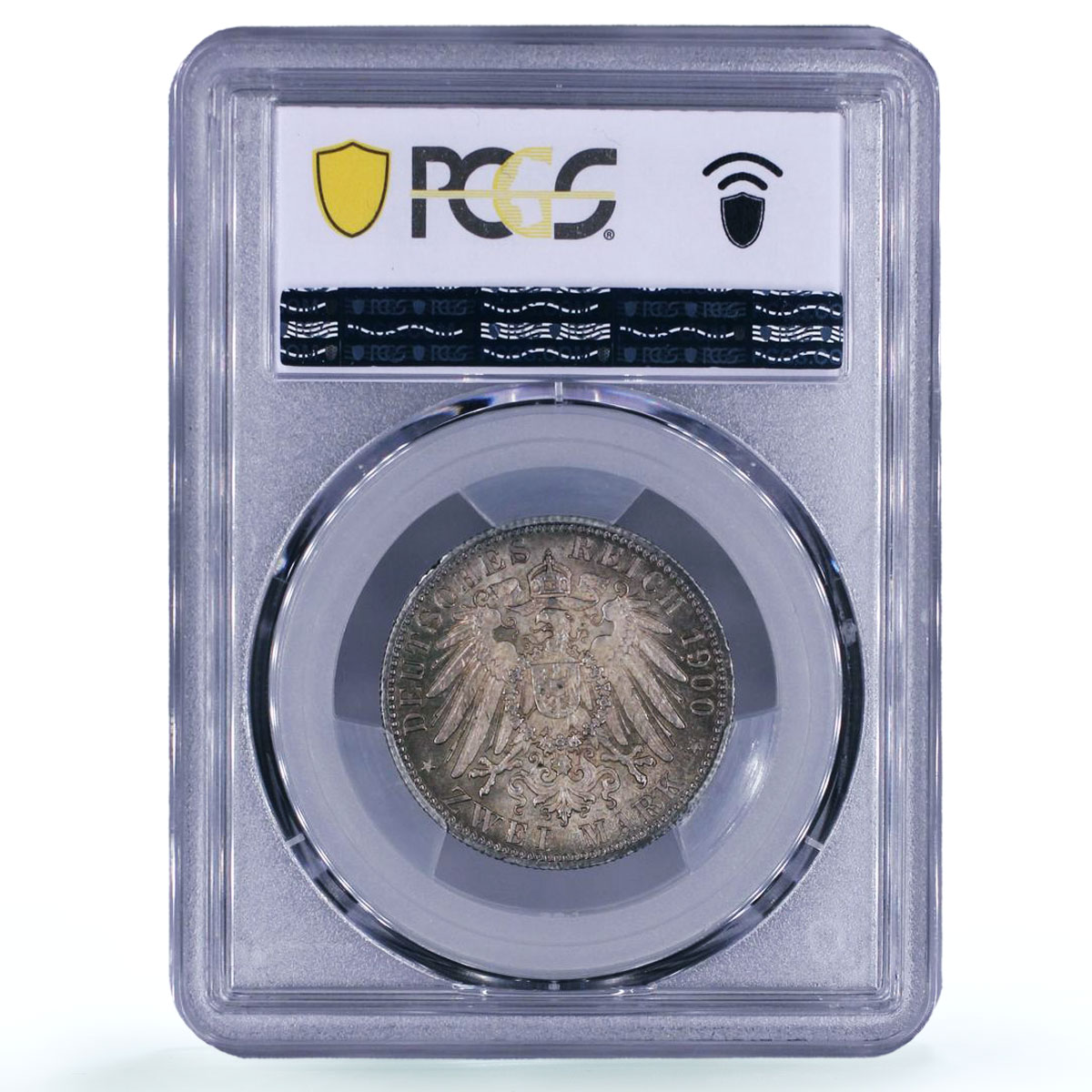 Germany Wurttemberg 2 marks William Willem II KM-631 MS 62 PCGS silver coin 1900