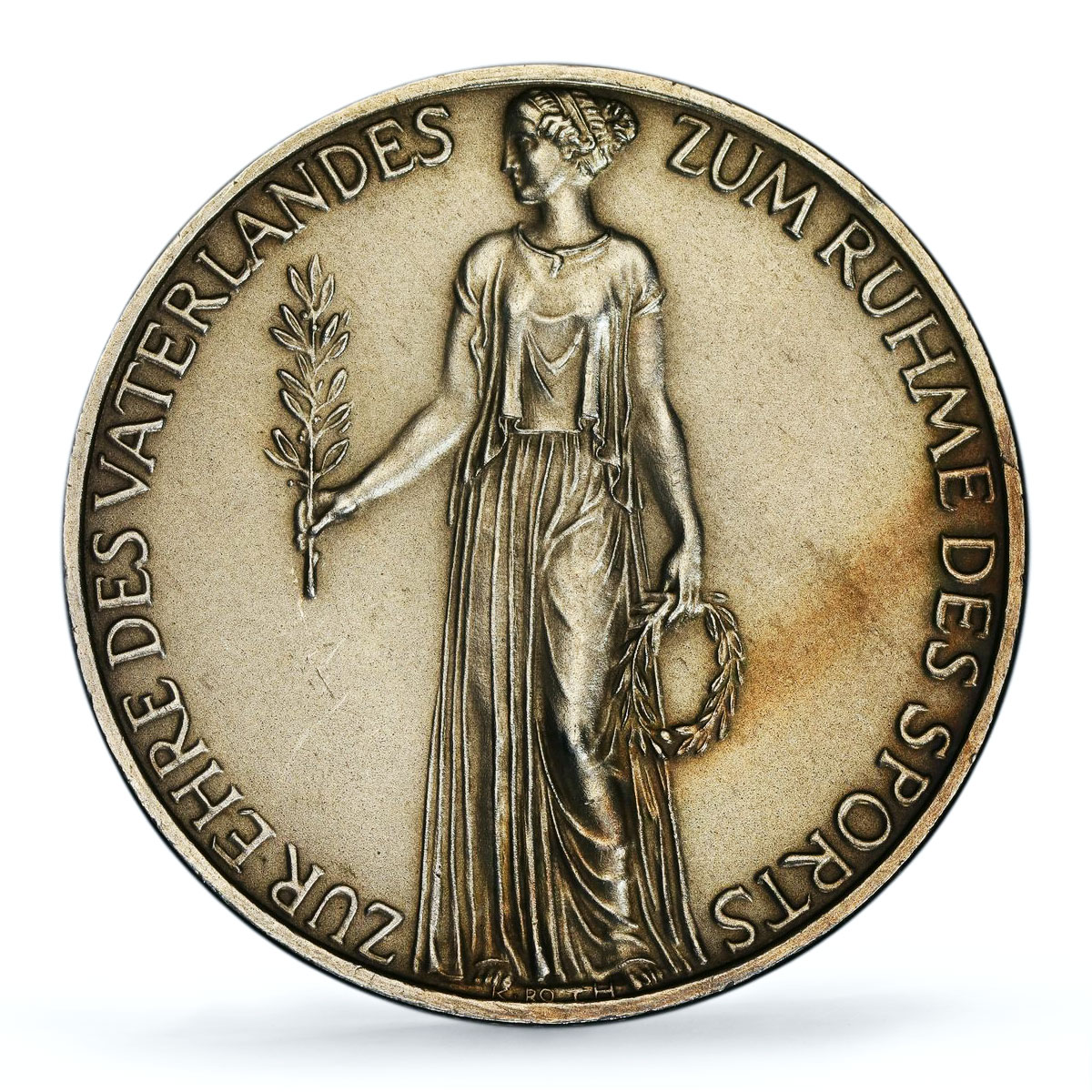 Germany Third Reich Olympiad Berlin Olympic Games SP 62 PCGS silver medal 1936