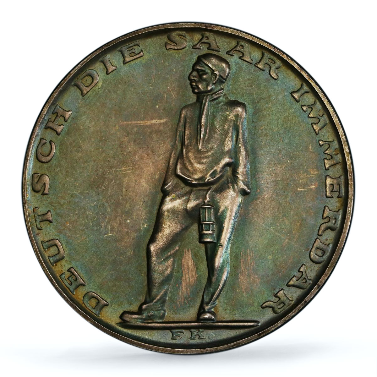 Germany Third Reich Saarland Referendum History SP 63 PCGS silver medal 1935